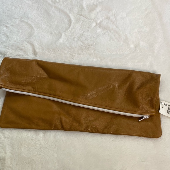 American Apparel Slouched Leather Clutch - Picture 2 of 9